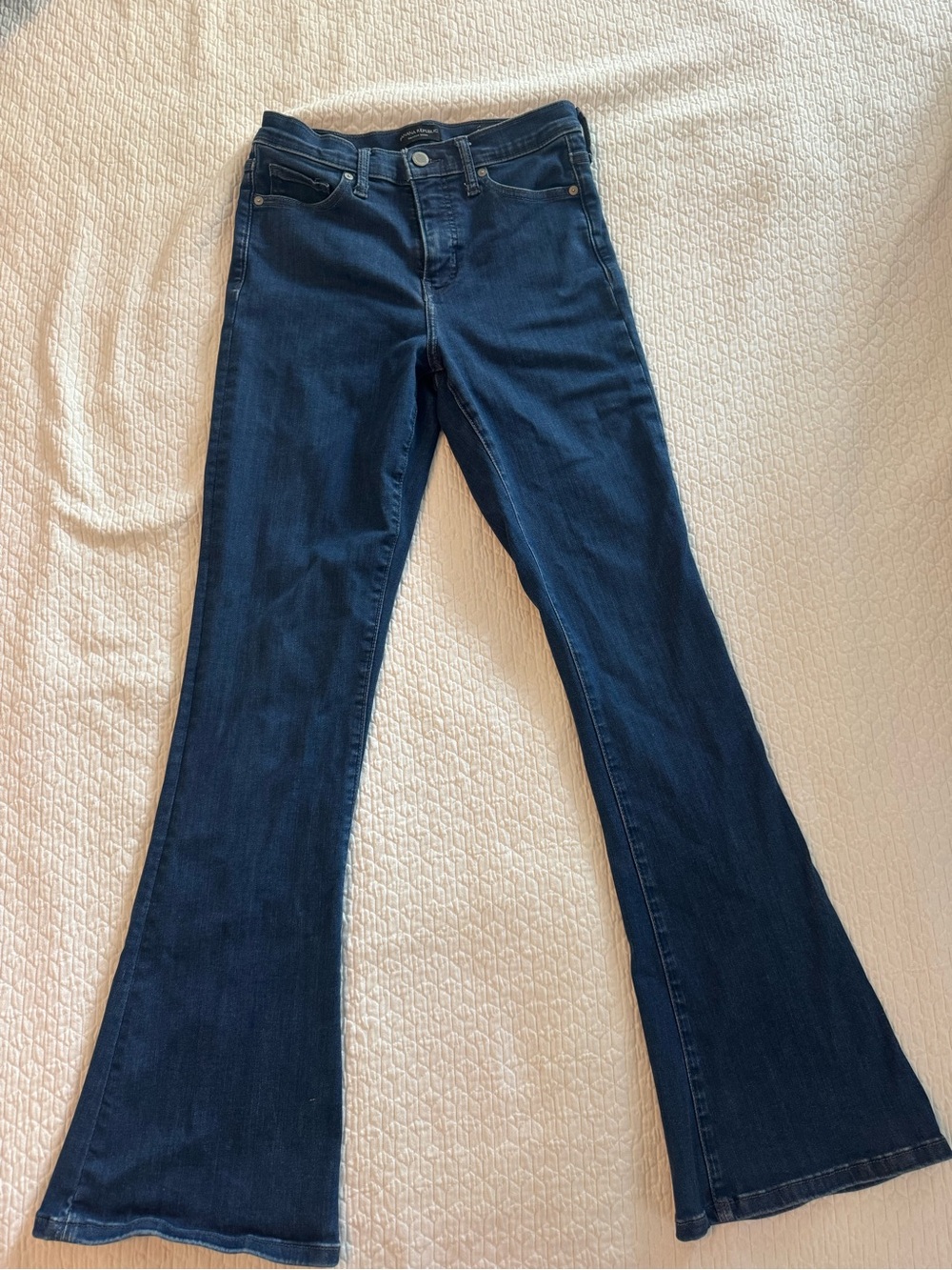 Banana Republic Dark Blue High-Rise Flare Jeans - Size 27